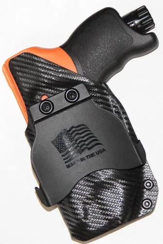 Miniatura 5 de REVKEL Custom OWB Paddle Kydex Holster CCW para UMAREX HDP 50 Compact Pepper Ball. Hecho a mano en Texas, Estados Unidos. Pistola no incluida.