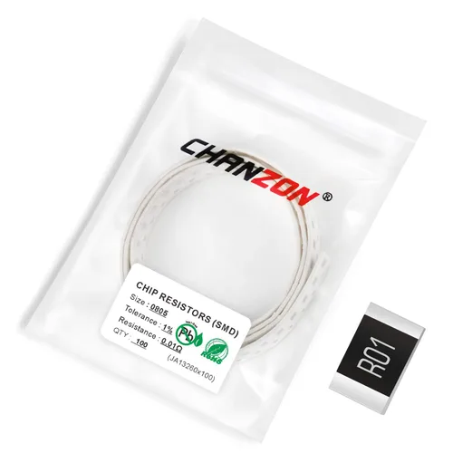 Miniatura 58 de Chanzon - 100 piezas de resistencias SMD 0805 0 Ω ohm 1/8W 0.125W ±1% de tolerancia, película gruesa, resistencias de chip SMT, certificadas por Rohs