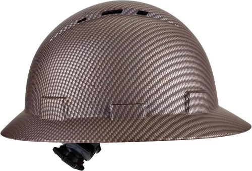 Casco de seguridad OSHA de ala completa, casco de seguridad duradero y ligero de fibra de carbono, equipo de protección de suspensión de trinquete