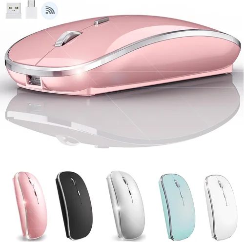 Miniatura 9 de Mouse inalámbrico para MacBook Pro, MacBook Air, MacBook Laptop, Mac, iMac, computadora de escritorio, Chromebook, Win7/8/10/11, PC, HP, Dell Azul