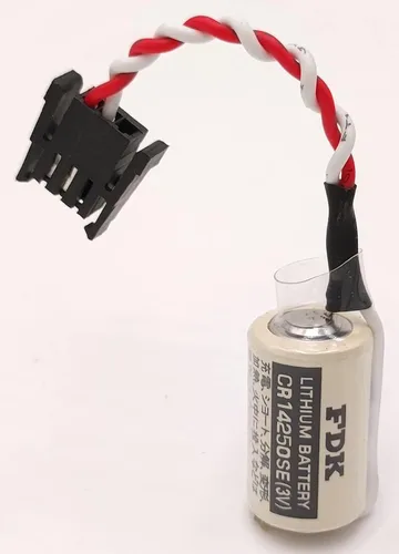Miniatura 5 de Paquete de 2 baterías de litio FDK 3V CR14250SE (1/2AA 3V) PLC para Sanyo 1747-BA CR14250 CR1/2AA fuente de alimentación de reserva con conector