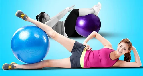 Miniatura 8 de Pelota de ejercicio para yoga, fitness, estabilidad de equilibrio, pelota extra gruesa de grado profesional y estabilidad, anti estallido, programa