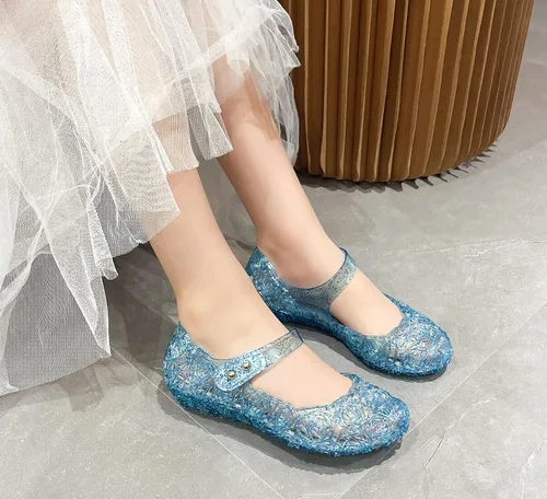 Miniatura 4 de Sandalias de gelatina para niñas, zapatos de vestir de princesa para niña pequeña talla 9, fiesta de baile de reina cosplay, disfraces planos Mary