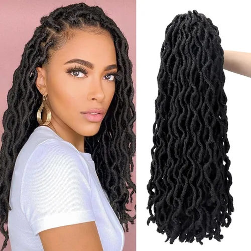 Miniatura 38 de Cabello de ganchillo de 14 pulgadas, 6 paquetes/lote de trenzas de ganchillo suaves gitanas, trenzas onduladas de ganchillo de 3 tonos, rizadas