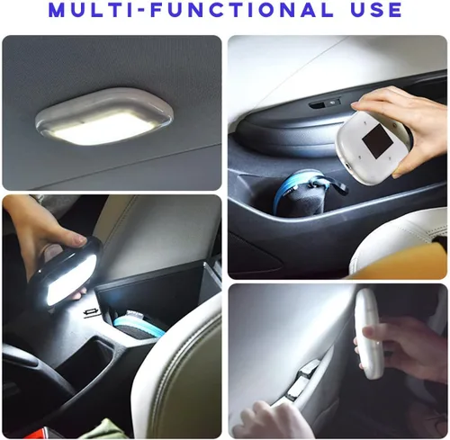 Miniatura 5 de Ohleats Luces de Techo del Interior del Automóvil, Lámpara de Cúpula Inalámbrica Magnética Recargable USB, Luz LED de Lectura de Mapas