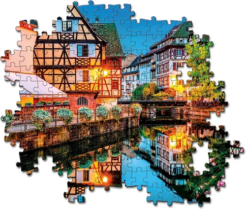 Miniatura 5 de Clementoni - Le Vieux Strasbourg - Rompecabezas de 500 piezas - Juego de paciencia y reflexión - Formato Paisaje - Imagen neta - 49 x 36 Cm - a