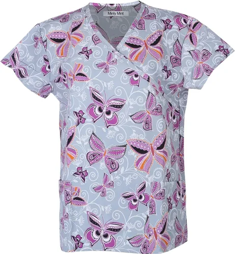 Miniatura 2 de Minty Mint Conjunto y pantalones elásticos para mujer con estampado médico