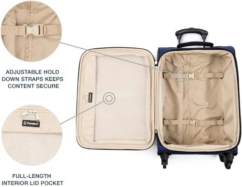 Miniatura 7 de Travelpro Juego de pista suave, Azul, Conjunto Runway Softside