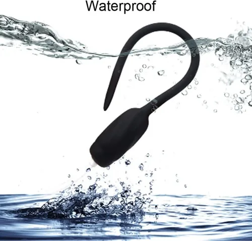 Miniatura 3 de Sonido vibratorio de silicona para hombres Estimulación de uretra Masturbador de entrenamiento del pene masculino