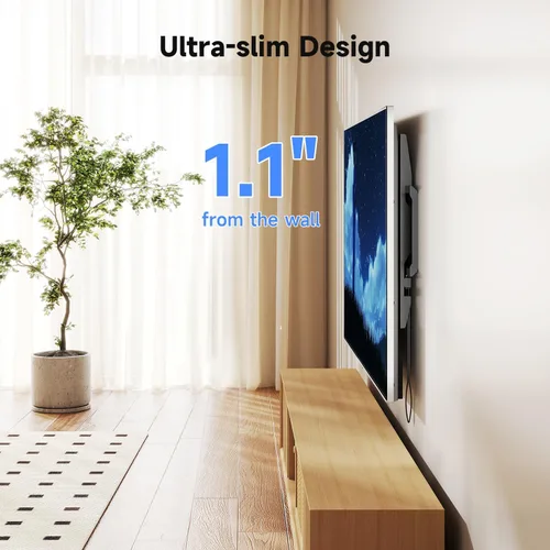 Miniatura 3 de suptek Soporte de pared para televisores de pantalla plana de 37 a 86 pulgadas, montaje fijo de perfil bajo para hasta 176 libras y VESA