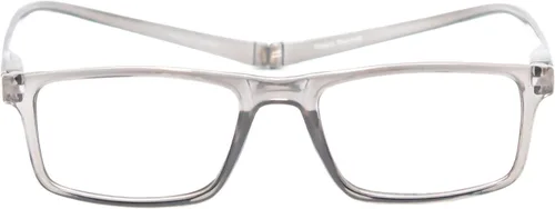 Miniatura 3 de Magz Gramercy - Gafas de lectura rectangulares para hombre y mujer, para colgar en el cuello, magnéticas, con cierre de presión, para conexión Gris
