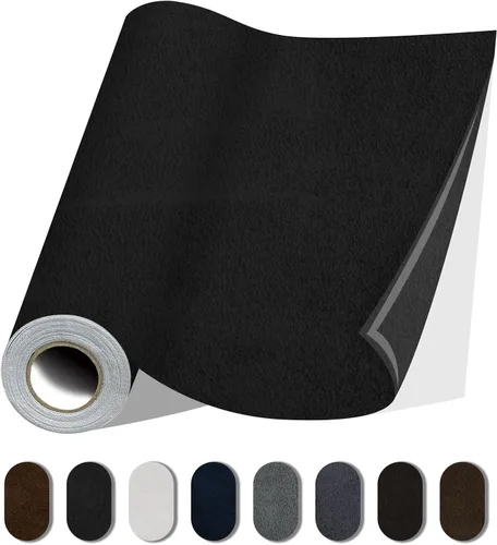 Miniatura 7 de Parches de Reparación de Tela, Cinta de Reparación de Lino Autoadhesiva Duradera de 17X79 Pulgadas, Parches de Tela DIY de Gran Tamaño para Sofá