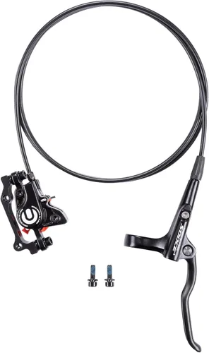 Miniatura 11 de Cyclon Juego de Frenos de Disco Hidráulicos MTB, Frenos Hidráulicos de Aleación de Aluminio Negro/Rojo para Bicicleta de Montaña, Freno Hidráulico