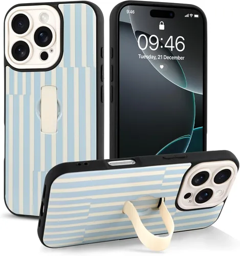 Miniatura 87 de Funda compatible con iPhone 17 Pro Max con correa de mano para los dedos, funda de teléfono con estampado de leopardo y guepardo para mujeres