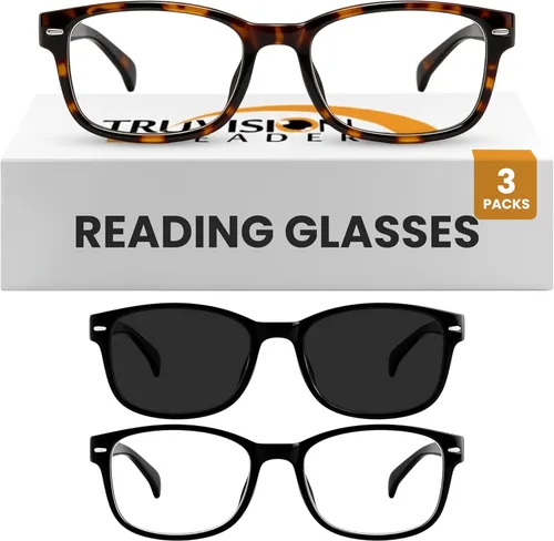 Miniatura 18 de TruVision 9505HP Reading Glasses - 1, 2, 3 Pack for Men & Women 9505 2 negro