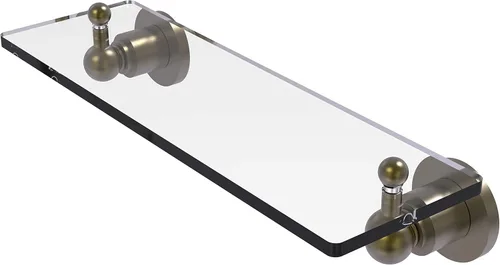 Miniatura 21 de Allied Brass AP-1/16 Astor Place - Estante de cristal con bordes biselados, color negro mate Mate negro