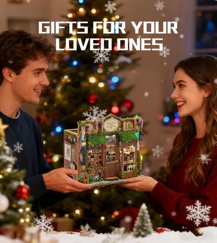 Miniatura 7 de Spilay - Kits de manualidades para rincón de lectura DIY para adultos, kit de rincón de lectura de cuento de hadas con luz LED, rompecabezas