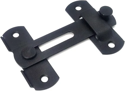 Miniatura 3 de Cerradura de puerta de granero, paquete de 2 cerraduras de puerta corredera de granero de 4 x 2-3/4 pulgadas, pestillo de puerta para puerta