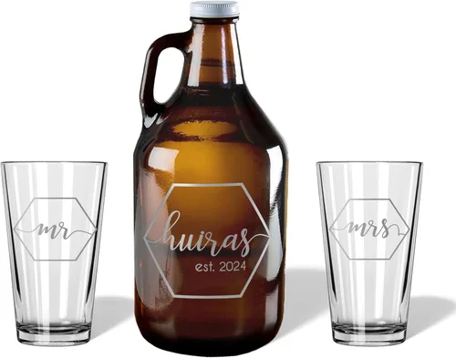 Miniatura 10 de Alterd Industries - Regalo de boda para parejas, vasos de tostado, juego de tostado, accesorios de boda, juego de regalo de despedida de soltera