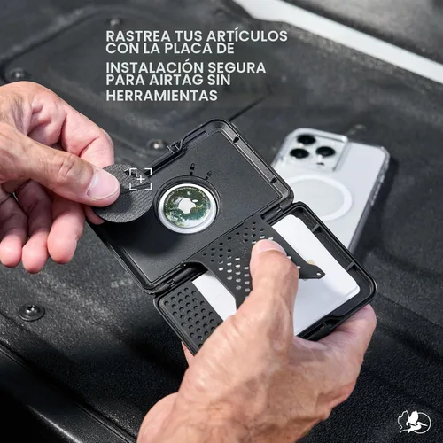 Miniatura 5 de Pelican Protector AirTag MagSafe Billetera/tarjetero [bloqueo RFID] con capacidad para hasta 5 tarjetas y dinero en efectivo, cartera inteligente