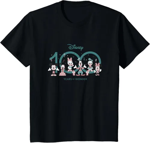 Miniatura 35 de Disney 100 Years of Wonder Mickey & Pals Muted Cute D100 Camiseta, Negro