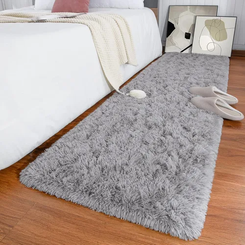 Miniatura 19 de Keeko Alfombras Esponjosas para Sala de Estar y Dormitorio, Alfombra Suave de Felpa para Junto a la Cama, Alfombra Grande Moderna para Interiores
