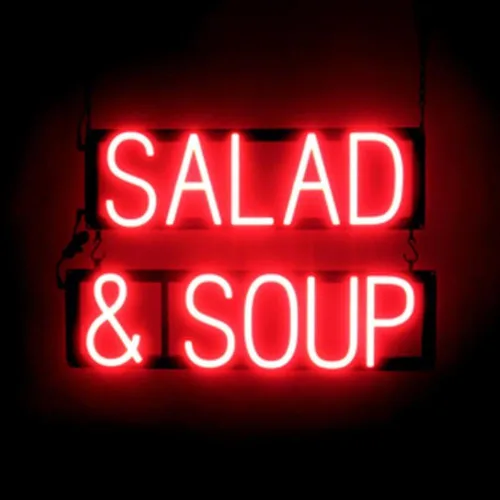 Miniatura 17 de SpellBrite DELI Sign Letrero relacionado con delicatessen con aspecto neón, fuente de luz LED azul 13.4 x 6.3 pulgadas