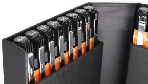 Miniatura 2 de ETCHR Juego de 16 bolígrafos gráficos negros, pigmento japonés impermeable y resistente a la decoloración, colección de bolígrafos gráficos negros