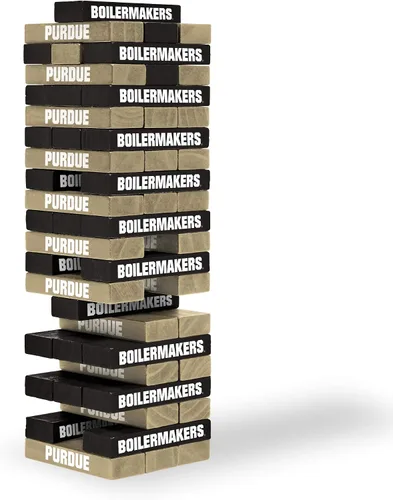Miniatura 12 de Wild Sports NCAA Pro Football Tabletop Stackers Block Game for College Football Fan, Dorm Game, Tailgate