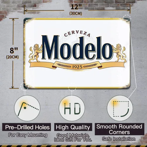 Miniatura 2 de Letreros de bar, carteles de cerveza para cueva de hombre, letreros de cerveza, decoración de garaje, decoración de bar, 8 x 12 pulgadas, póster