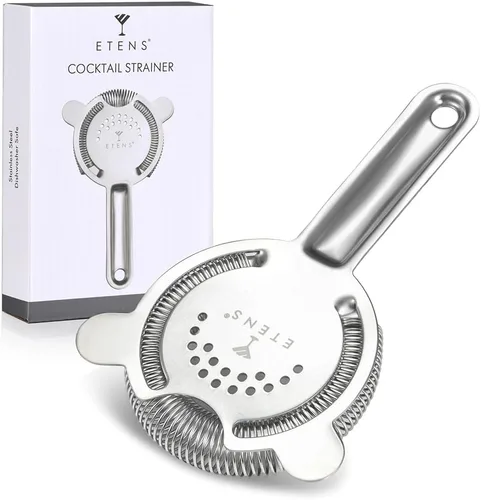 Miniatura 7 de Etens Colador de cóctel para bebidas, coladores de barra para bartending, colador de Martini para vaso de mezcla Boston Shaker, colador Hawthorne