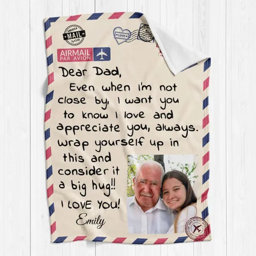 Miniatura 5 de Manta personalizada para el Día del Padre para papá, manta cálida y suave con letra, regalo personalizado para papá para el Día del Padre Manta