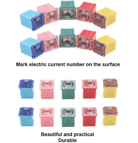 Miniatura 3 de 10 piezas de fusibles JCASE de bajo perfil para automóviles de 20 amperios, kit de fusibles para camionetas Ford, Chevy/GM, Nissan y Toyota, coches