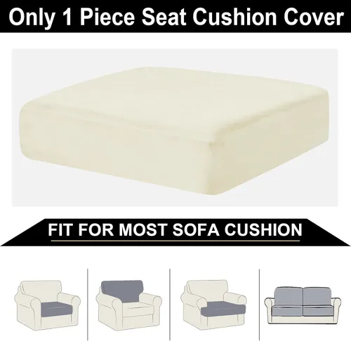 Miniatura 6 de NAISI 1 funda de cojín para sofá, 1 pieza, de terciopelo elástico, para asiento o respaldo, fundas individuales suaves para sofá seccional