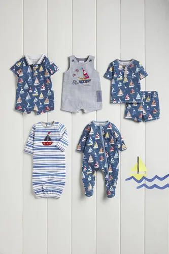 Miniatura 3 de Mud Pie Baby Boys' Sailboat Zipper Sleeper