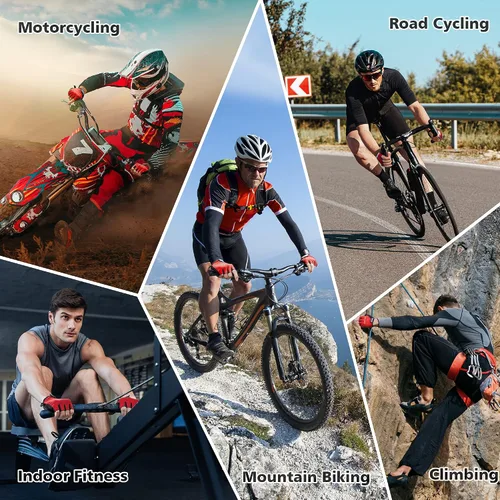 Miniatura 6 de AKASO Guantes de ciclismo de medio dedo, guantes de bicicleta para hombres y mujeres, guantes de ciclismo para mujeres, guantes de MTB