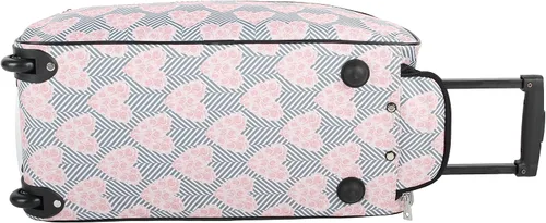 Miniatura 5 de Betsey Johnson Colección de equipaje de mano de diseñador - Bolsa de lona ligera de 22 pulgadas - Maleta de viaje de negocios de fin de semana con 2