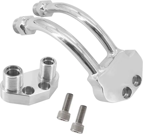 Miniatura 2 de Compresor de A/C Colector Curvo con Adaptador Compatible con Sanden SD7B10 7176 SD7 Estilo, Cromado