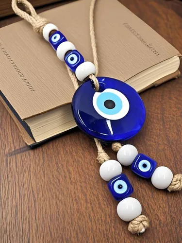 Miniatura 4 de Amuleto de cristal azul de nazar de mal de ojo de buena suerte, adorno colgante hecho a mano para el hogar, oficina, decoración del automóvil