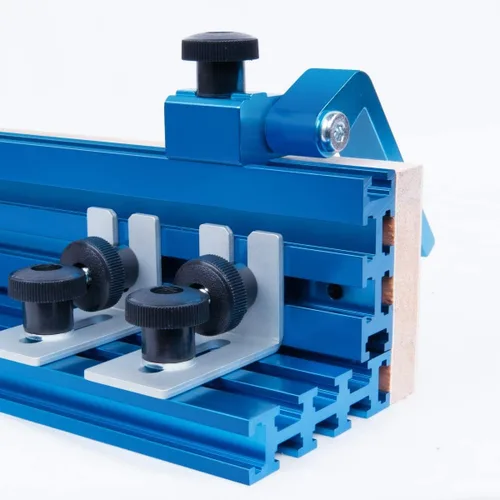 Miniatura 3 de POWERTEC 71488V - Valla de aluminio con múltiples pistas en T con medida de derecha a izquierda, 3 pulgadas de alto x 24 pulgadas de largo, 1 paquete