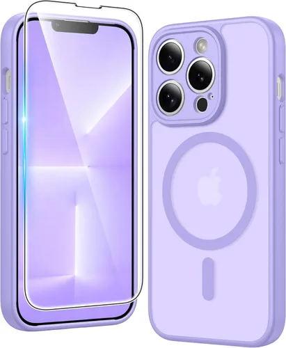 Miniatura 366 de FNTCASE Funda para iPhone 13 Pro-Max: Fundas magnéticas transparentes compatibles con Magsafe Slim anti amarillamiento protección contra caídas