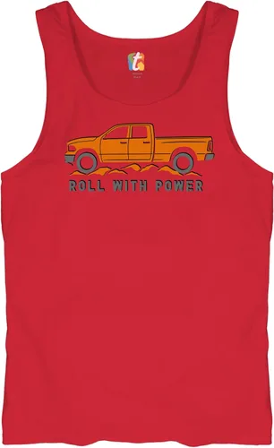 Miniatura 59 de Tee Hunt Camisetas gráficas y camisetas sin mangas para hombre Roll with Power Pickup Truck