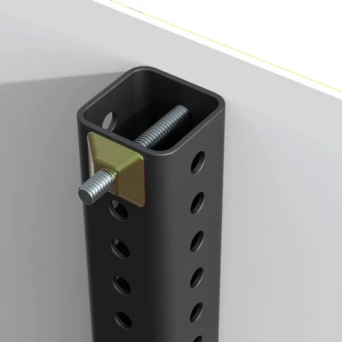 Miniatura 8 de Kit de montaje de poste antirrobo de 8 piezas para poste de canal U, pernos y tuercas de montaje de poste de señal, perno de 2.5 pulgadas
