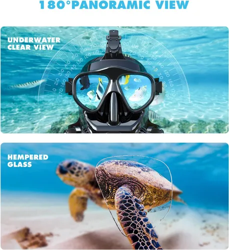 Miniatura 5 de SMACO Mini tanque de buceo con máscara de buceo de cara completa, S400 Pro 1L Mini tanque de buceo portátil botella de poni reutilizable hasta 20