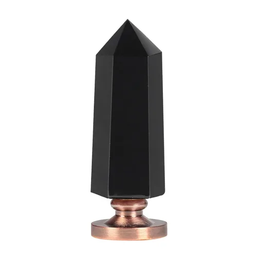 Miniatura 3 de SUNYIK Juego de sellos de cera, 6 asas de piedra de punto de cristal facetado con 4 sellos de cera para invitaciones de boda, mango de obsidiana