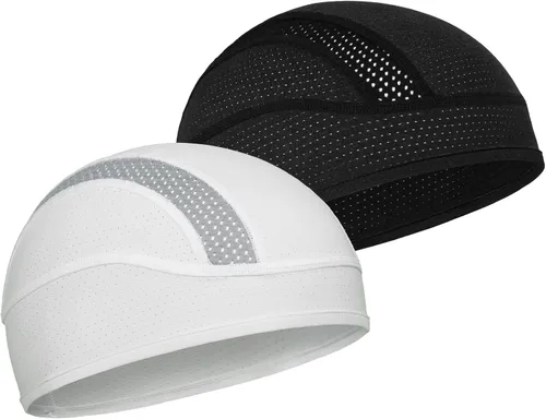 Miniatura 35 de Gorro con forro para casco de calavera, malla de enfriamiento para hombres y mujeres, se adapta debajo de los cascos