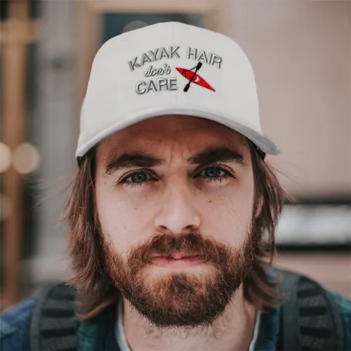 Miniatura 3 de Gorra de béisbol Kayak Hair Don't Care Love Canoa Haircut Dad Sombreros para hombres y mujeres