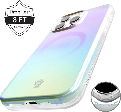 Miniatura 5 de VELVET CAVIAR Funda para iPhone 15 Pro Max, compatible con MagSafe, probada en caídas de 10 pies, ópalo blanco iridiscente Blanco (White Opal)