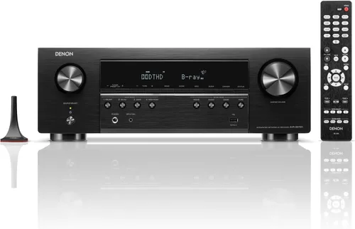 Denon AVR-S670H Receptor de Teatro en Casa de 5.2 Canales, Receptor HDMI 8K UHD (75W x 5), Transmisión a Través de HEOS Integrado, Bluetooth y