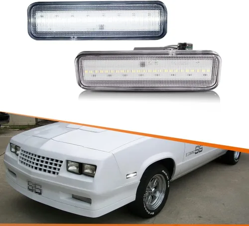 Miniatura 11 de ADIIL Luces LED de lente roja para parachoques trasero compatibles con 1978-1987 Chevrolet El Camino GMC Caballero, reemplazan las lámparas Luces